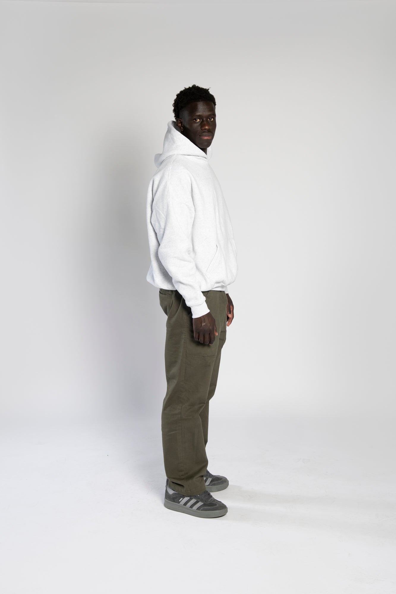 Heavyweight Hoodie - Grey Marle